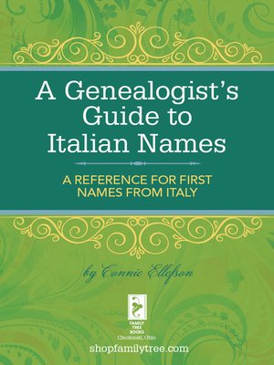 cover image of A Genealogist's Guide to Italian Names